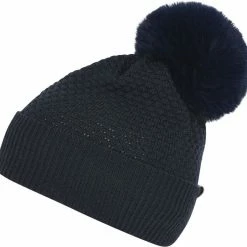 Mp Denmark Chunky Oslo Beanie W Fake Fur Blue