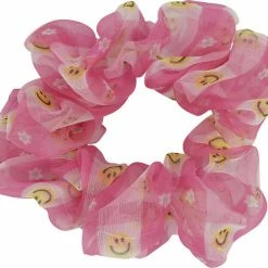 Milk & Soda SMILEY SCRUNCHIE HOT PINK