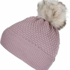 Mp Denmark Chunky Oslo Beanie W Fake Fur Rose
