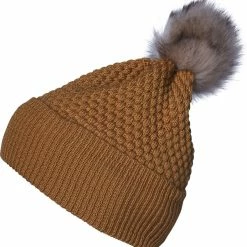 Mp Denmark CHUNKY OSLO Beanie W Fake Fur GOLDEN