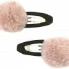 Milk & Soda FLUFFY POMPOM HAIR CLIP DUSTY PINK
