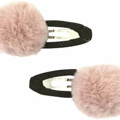 Milk & Soda FLUFFY POMPOM HAIR CLIP DUSTY PINK