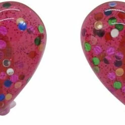 Milk & Soda TWINKLE HEART CLIP ON EARRINGS RED