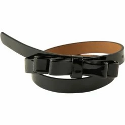 Milk & Soda BLAIR BOW PATENT BELT BLACK