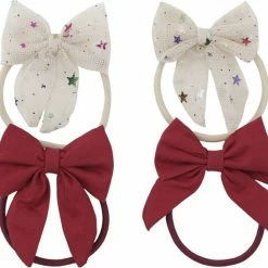 Konges Sløjd 4-PACK TULLE BOWIE ELASTIC MULTI STAR/RED