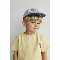 Liewood Rory Cap Stripe: Blue Wave/creme De La Creme -Mikk-line butik unnamed file 1327