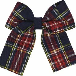 Milk & Soda CHEQ RIBBON HAIR CLIP NAVY