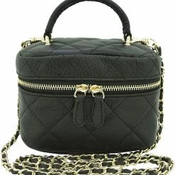 Milk & Soda ESTELLE MINI VANITY BAG BLACK