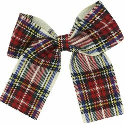 Milk & Soda CHEQ RIBBON HAIR CLIP WHITE