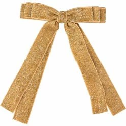 Milk & Soda Double Ribbon Hair Clip GOLD