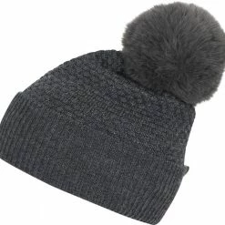 Mp Denmark Chunky Oslo Beanie W Fake Fur Grå