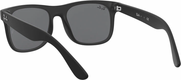 Ray-Ban Junior Sole RJ9069S 48 Blk Blu Mir RUBBER BLACK 4 Ray-Ban Junior Sole RJ9069S 48 Blk Blu Mir RUBBER BLACK - Billede 4