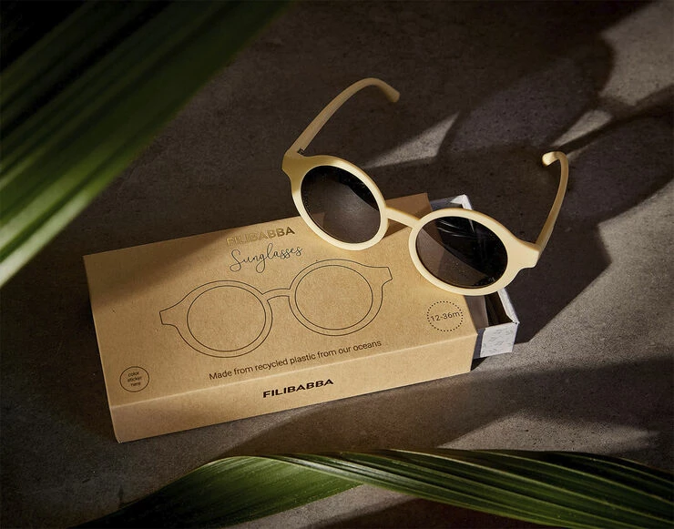 Filibabba Børnesolbriller I Genbrugsplast - Pale Banana Pale Banana 3 Filibabba Børnesolbriller I Genbrugsplast - Pale Banana Pale Banana - Billede 3