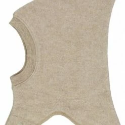 Wheat Wool Fleece Balaclave Khaki Melange