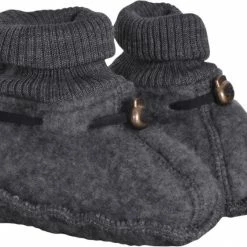 Mikk-Line Wool Footies Anthracite Melang