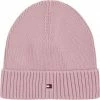 Tommy Hilfiger SMALL FLAG BEANIE Pink Shade