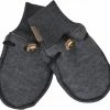 Mikk-Line Wool Mittens Anthracite Melang