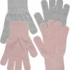Melton 2-PACK GLOVES - 2 Colours W. Lurex Rød