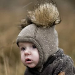 Mikk-Line Wool Fullface W. Pom Pom Melange Denver -Mikk-line butik unnamed file 484