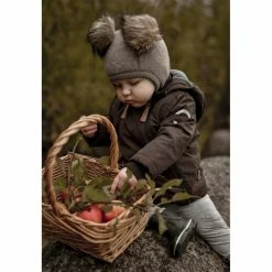 Mikk-Line Wool Fullface W. Pom Pom Melange Denver -Mikk-line butik unnamed file 485