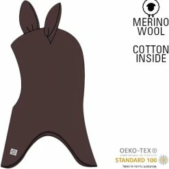 Mikk-Line Wool Fullface - Ears Decadent Chocolat