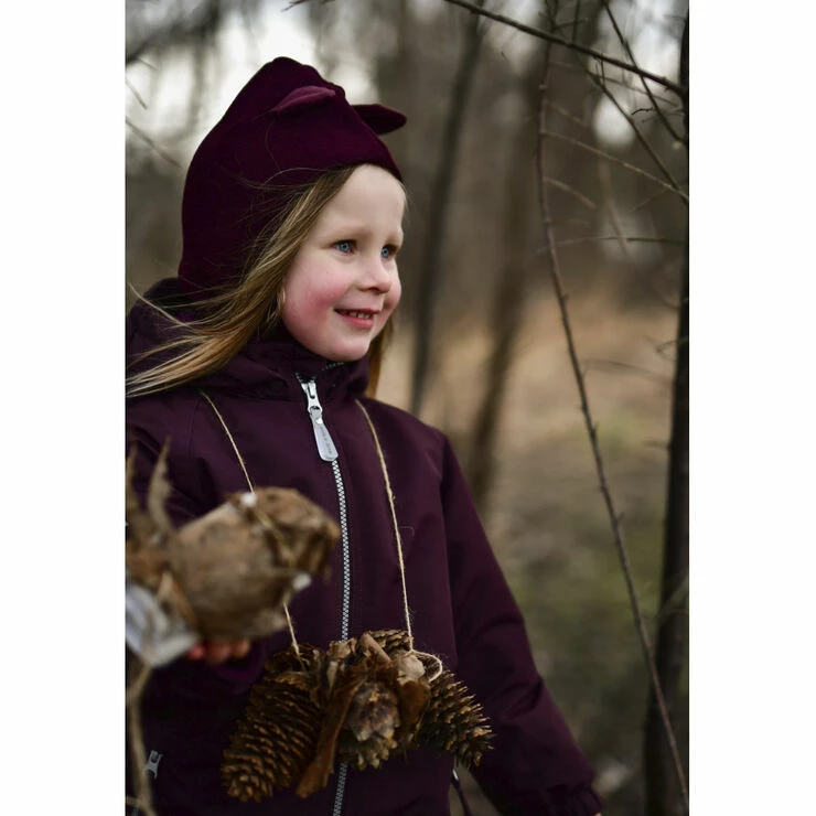 Mikk-Line Wool Fullface - Ears Decadent Chocolat 2 Mikk-Line Wool Fullface - Ears Decadent Chocolat - Billede 2