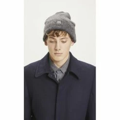 Knowledge Cotton Apparel Hue Organic Wool - GOTS Grå -Mikk-line butik unnamed file 525