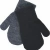 Melton 2-Pack Baby Mittens Grey/Black