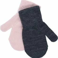 Melton 2-Pack Baby Mittens Grey/R