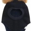 Huttelihut BIG BEAR Elefanthut W/2 Alpaca Pompoms D.navy/Camel BIG BEAR Elefanth