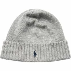Polo Ralph Lauren 2/30 MERINO WL RWS-HAT-AC-HAT GOLF LIGHT GREY HEATHER