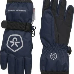 Color Kids Gloves - Waterproof - Recycled Total Eclipse