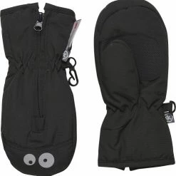 Color Kids Mittens - W. Zipper Black