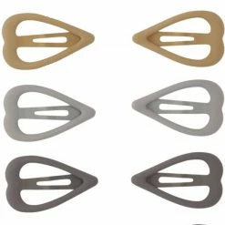 Konges Sløjd 10-PACK BABY HAIR CLIPS HEART BLUE