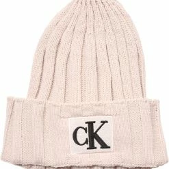 Calvin Klein MONOGRAM RIB BEANIE TRN