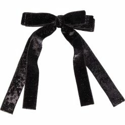 Milk & Soda Double Ribbon Hair Clip BLACK